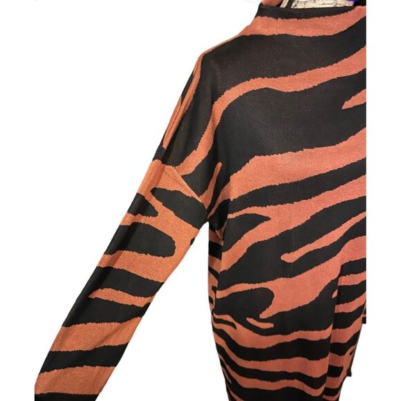 Terra & Sky Mock Neck Jacquard Dress - Picture 3 of 7